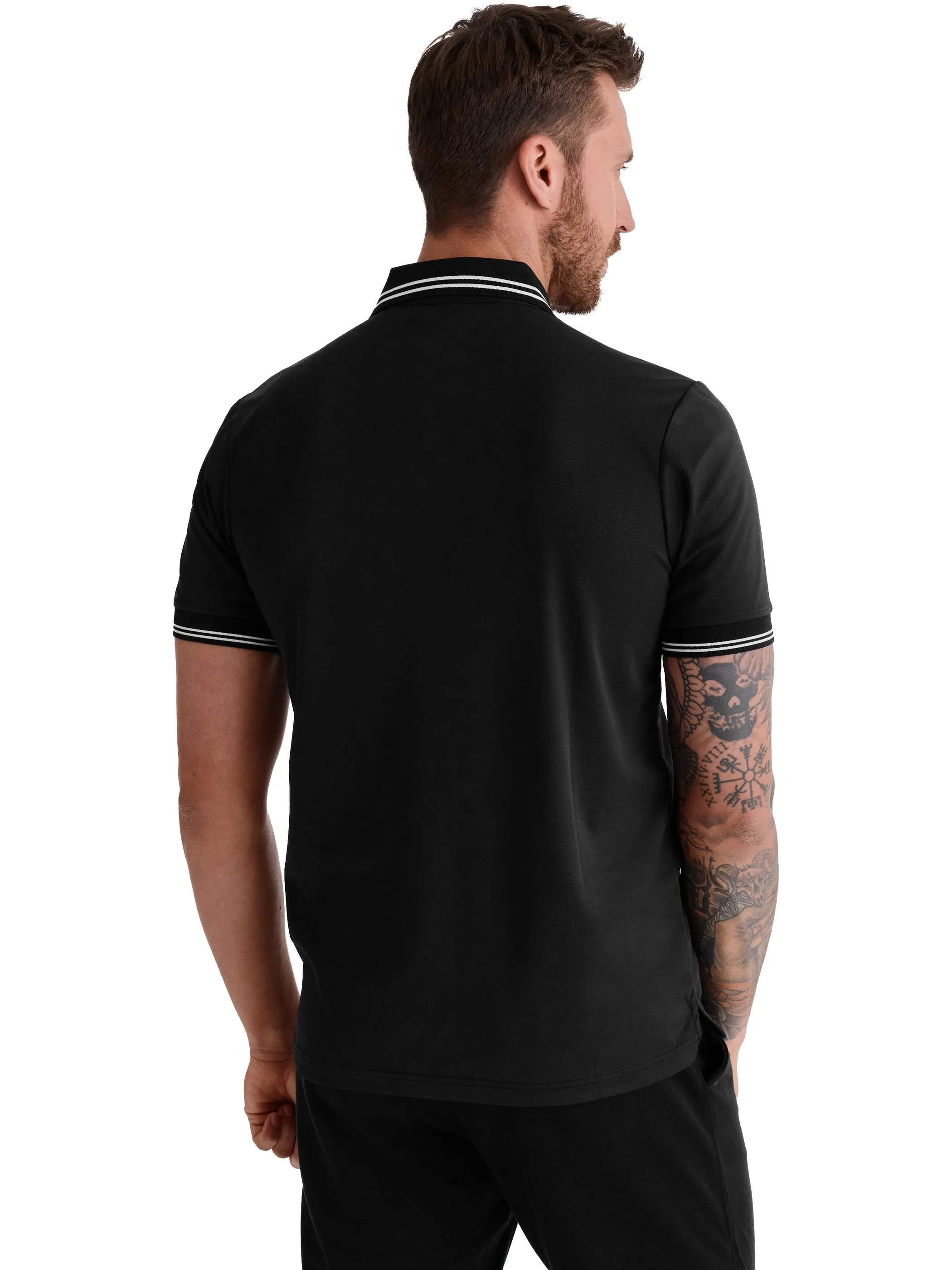 HERO by John Medoox 74101160006999 He-Poloshirt "Phil" Schwarz 911370 6999 2